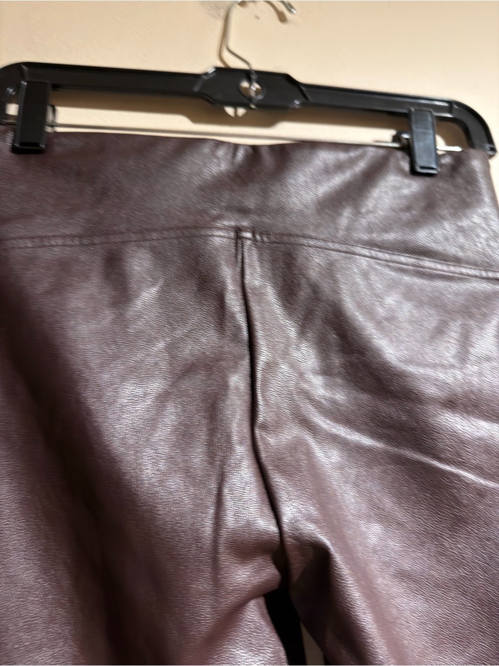 SPANX Men's Faux Leather Pants in Brown - Picture 11 of 11